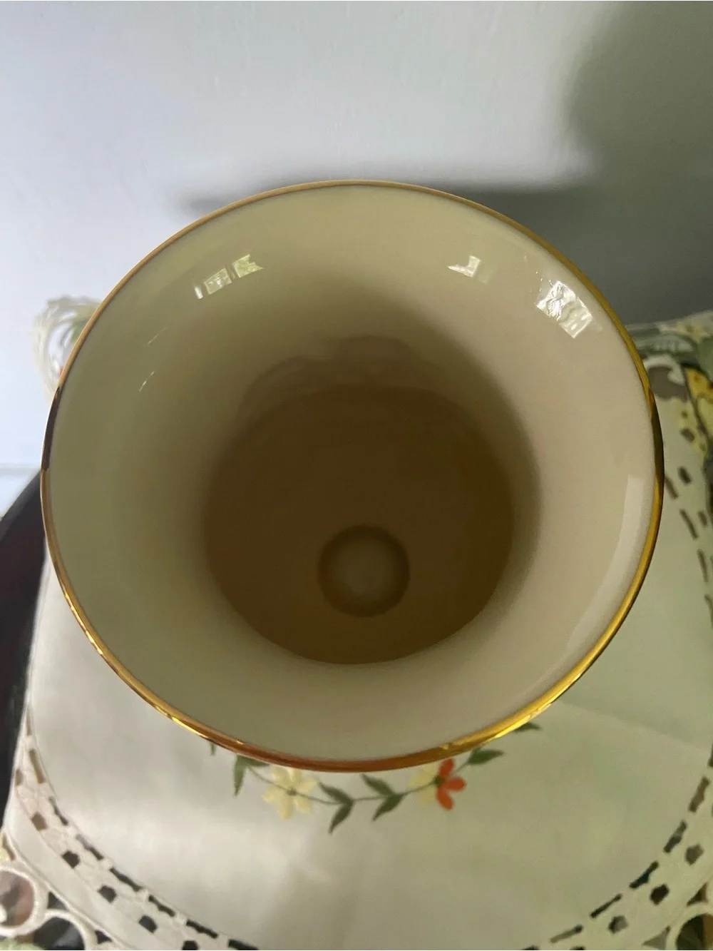 Lenox 9” limited edition 24K gold accent vase tulip splendor 2002
